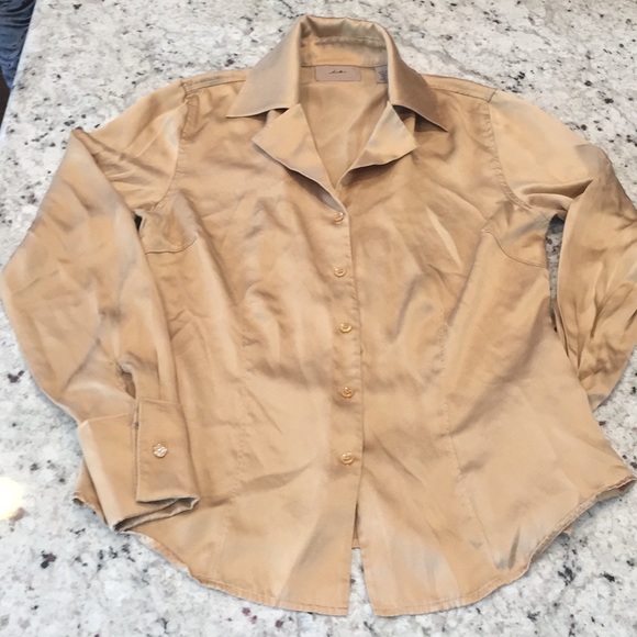 i.e. Tops - Gold tone blouse